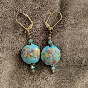 Beautiful blue earrings